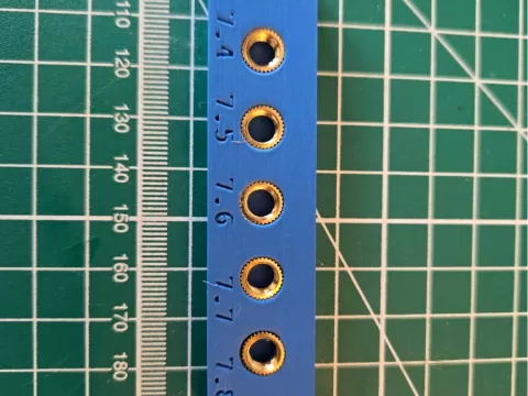 M6 Heat Set Insert Fit Test