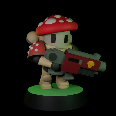 Mushmarines Squad x5 by Toolazytoaddspaces
