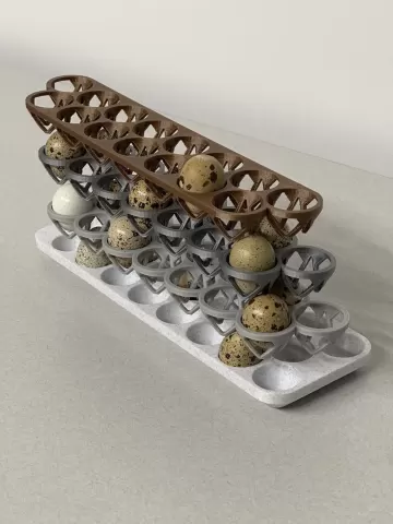 STACKABLE COTURNIX QUAIL EGG TRAY (MEDIUM)