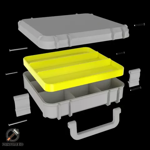 Modular ToolBox Tri-Slot Organizer Horizontal