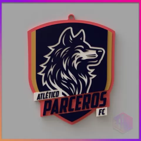 ATLÉTICO PARCEROS FC MULTICOLOR KEYCHAIN / KINGS LEAGUE AMERICAS KEYCHAIN COLLECTION