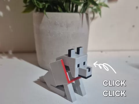 Minecraft Wolf Fidget Clicker