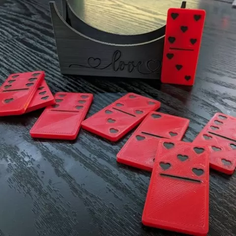 valentines dominos