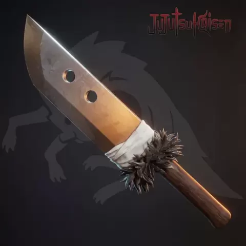 Slaugher Demon Blade Jujutsu Kaisen Yuji Itadori 3d model for cosplay