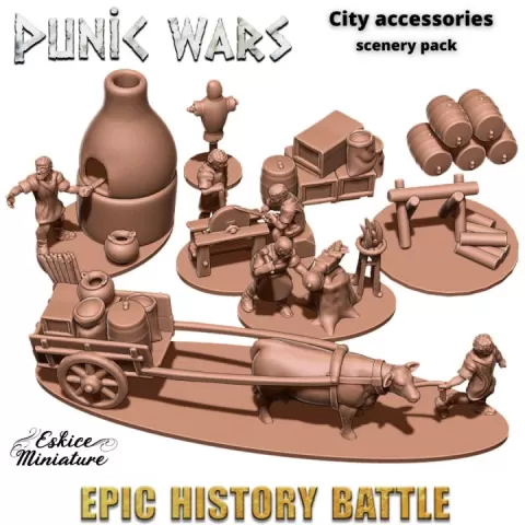 Antiquity city accessories - 15mm for Epic History Battle by Eskice Miniature - Aron