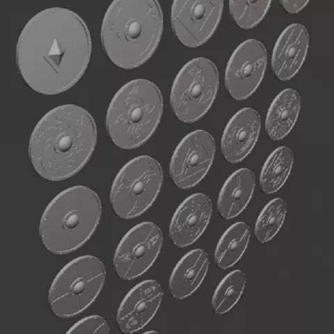 Space Viking Shields by Carbine