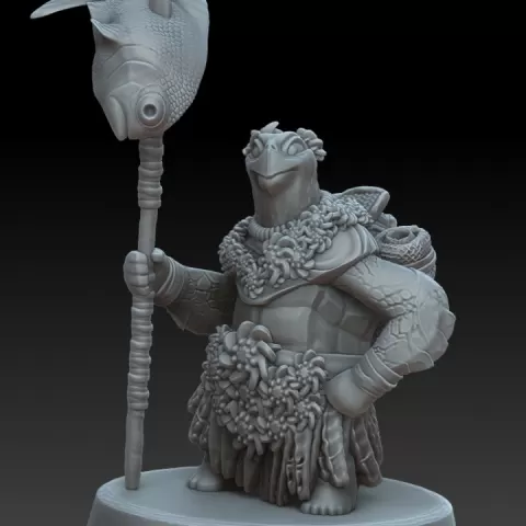 Sea Tortle Villager (fisher female) by Wundervale Games