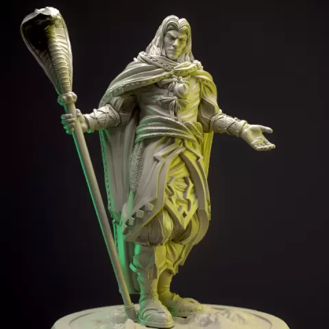 Mage - snake warlock by Sam Bolotnikov