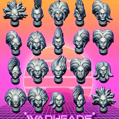 Punk Rock Girls Heads! Ganger Edition! (20 heads) by Orfey