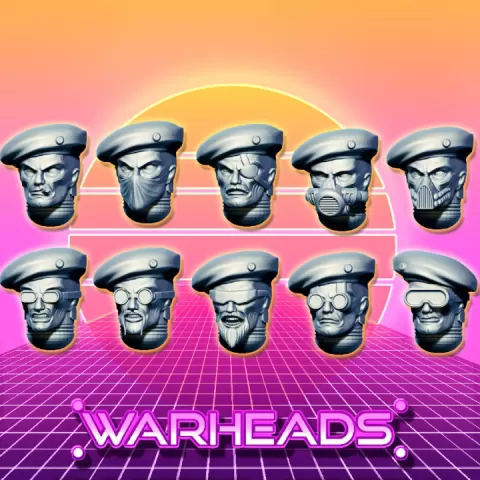 Militant Miners heads! They're in the army now! (10 heads) by Orfey