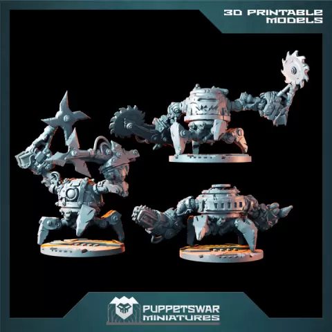 Orc Killer Bots by Puppetswar Miniatures