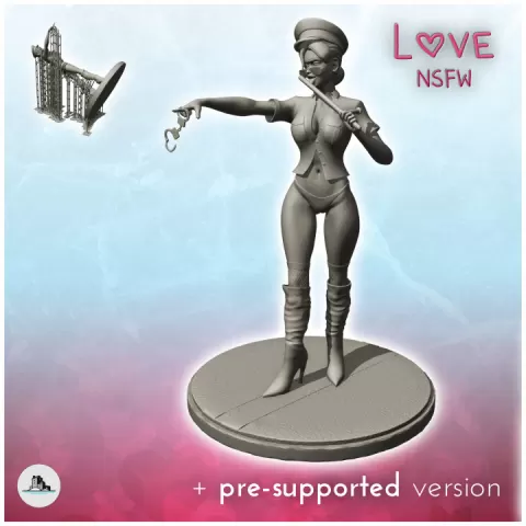 Sexy policewoman 7 - Figures miniatures erotica sexy xx by Hartolia Miniatures