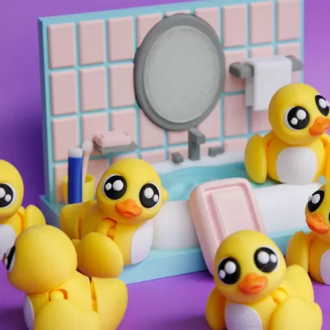 🐥Mini Duck✨ & 🛁Mini Display Bathroom ✨ by ONIE3D
