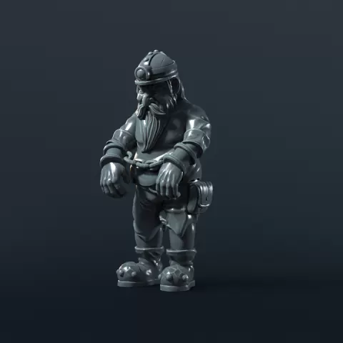 Dwarf Prisoner by Moonshine Miniatures