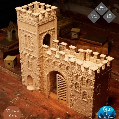 Tower and gate by Gothic Things