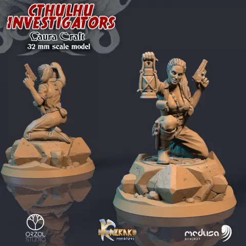 Laura Craft - Cthulhu Investigators by Sculptorium of Madness