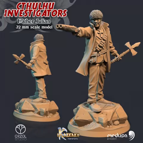 Father Julian - Cthulhu Investigators by Sculptorium of Madness