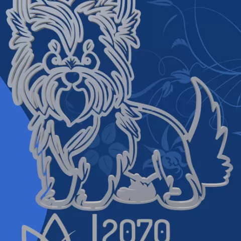 Elegant Yorkshire Terrier