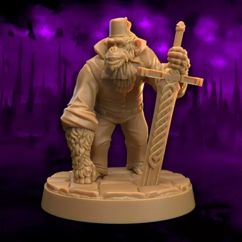 Pongo the Awakened Monkey Ape| PRESUPPORTED | Eldritch Lodge | Astral Plane by The Dragon Trappers Lodge