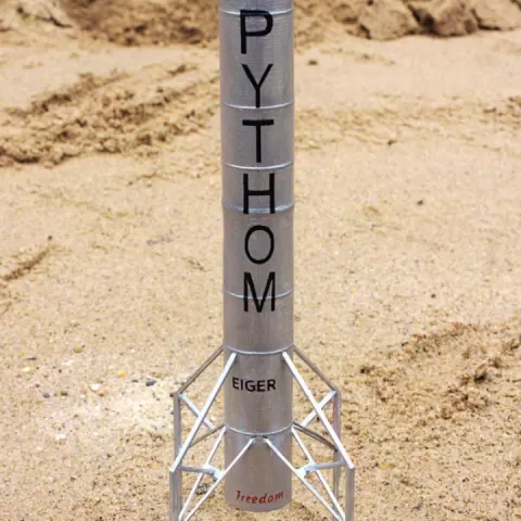 Pythom Eiger Micro-Jump Prototype Rocket Model by GrimGreeble