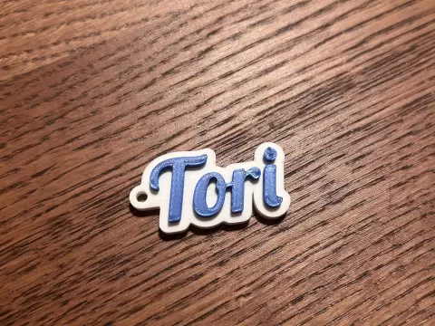 Tori name keychain