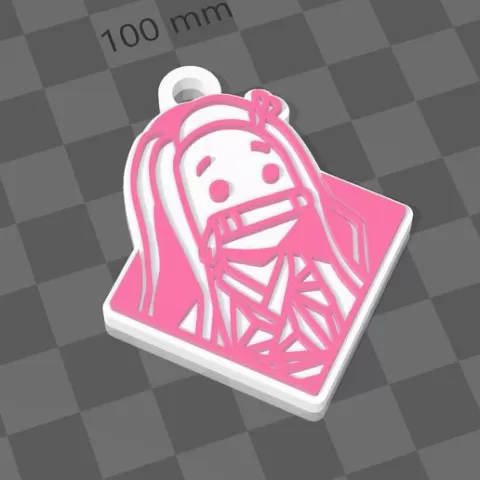 nezuko key ring