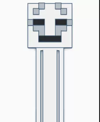 ghast bookmark.stl