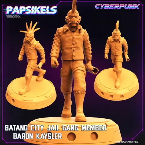 BATANG_CITY JAIL GANG MEMBER BARON KAYSLER by PAPSIKELS MINIATURES