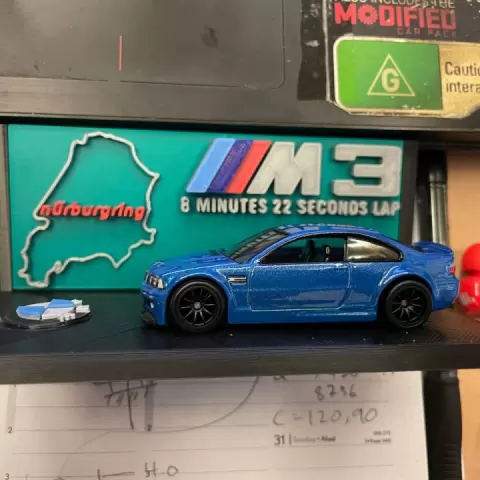 Hotwheels BMW M3 E46 Display Base by Giga
