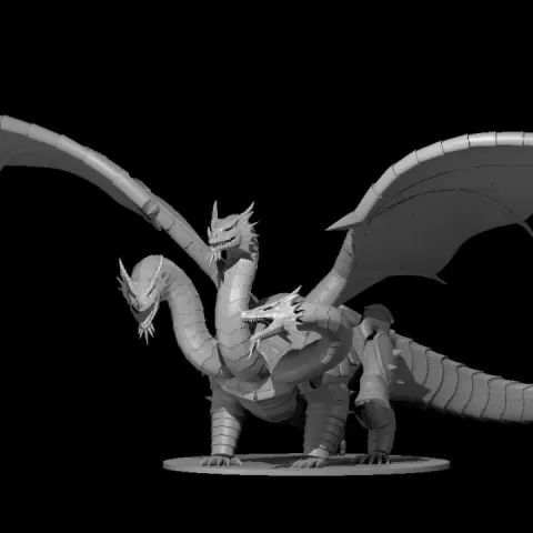 Three Headed Clockwork Dragon by Miguel Zavala