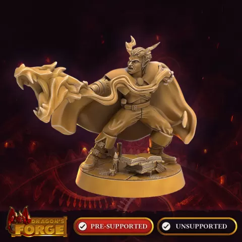 Demonach Warlock by Dragon's Forge Miniatures