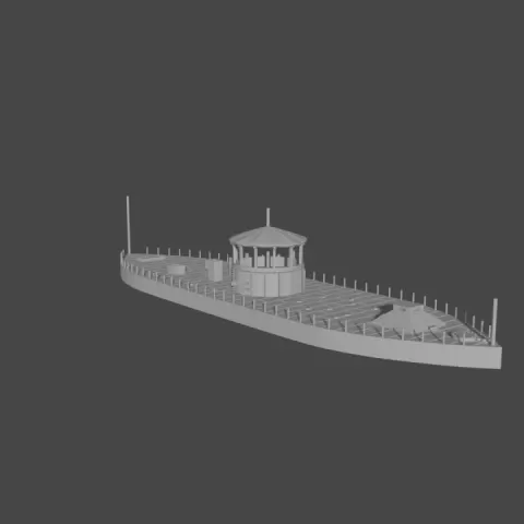 1:285/6mm Union Ironclad "USS Monitor" (1862) 285-US-1 by Turner Miniatures