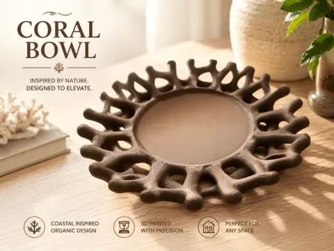 Coral Tray Bowl – Schale im Korallen-Design