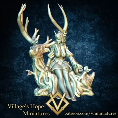 Gaia Goddess of nature (75&35mm. scale) by Village's Hope Miniatures