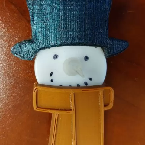 Tea light snowman hat