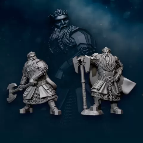 2x Kalak King | Kalak Dwarves | Davale Games | Fantasy by Davale Games ©