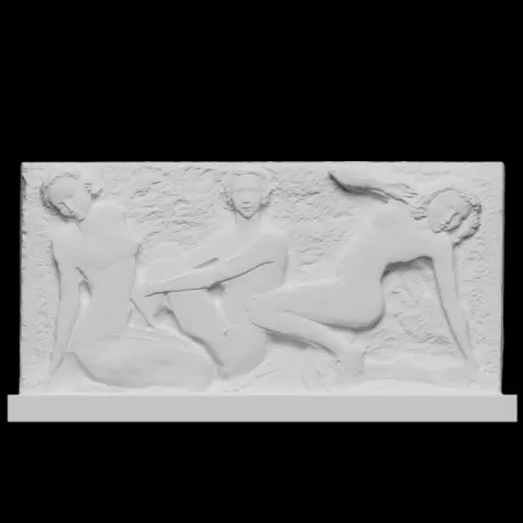 Women's relief in Legenda Sculpture Park by Scan The World