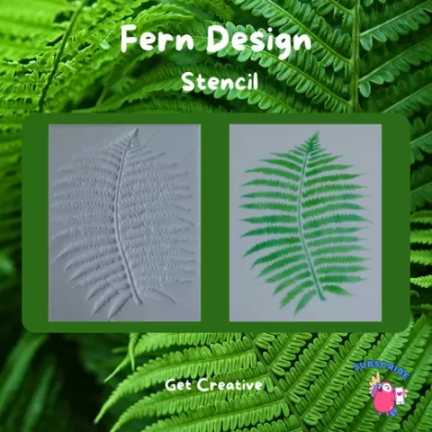 Fern Design Stencil