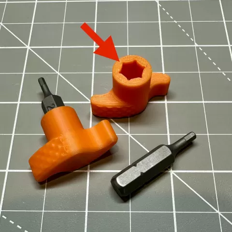 Bit Holder Remix with Relief Cut Corners - Improved Bit Holding