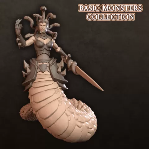 Medusa - Basic Monsters Collection by 3DeRatopsStudio