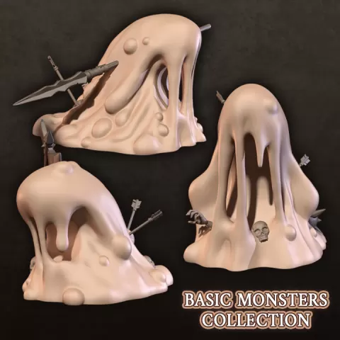 Slimes - Basic Monsters Collection by 3DeRatopsStudio