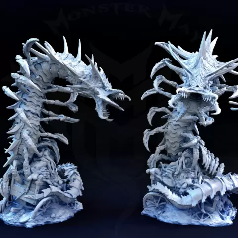 Remorhaz by Mini Monster Mayhem