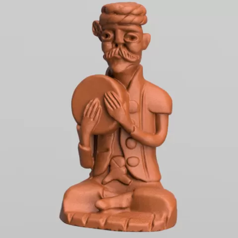 Statue de bois ancienne by anthony