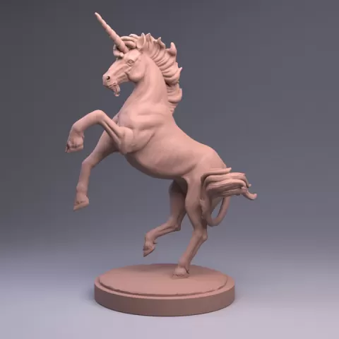 Rearing Unicorn by Momo