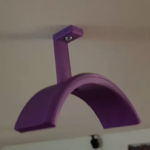 Customizable VR headset ceiling hook by Jim Elvers