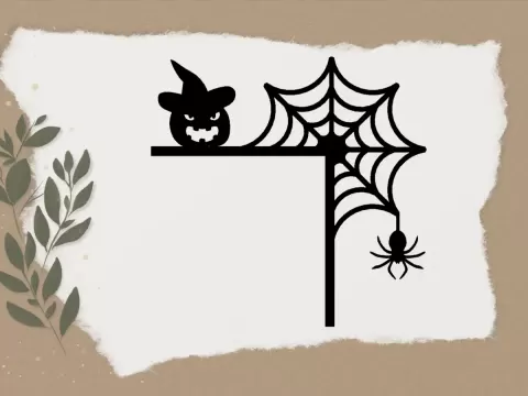 Halloween Door Corner Decoration