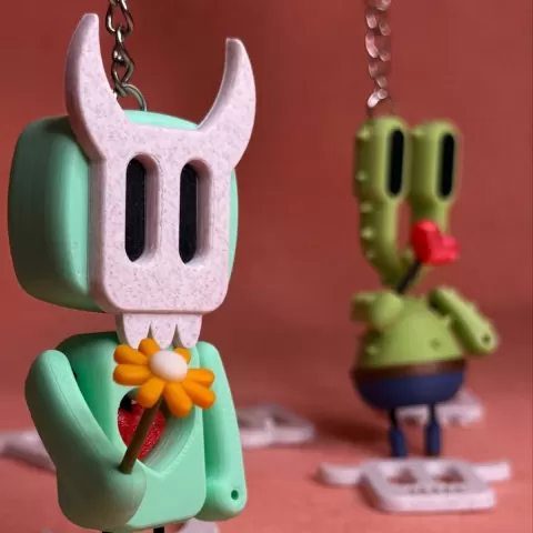 STRING-FLEX - CUSTOMIZABLE CHARACTERS KEYCHAIN - MONSTERS VERSION