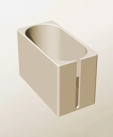 CX96-140-SS Stackable slotted bin box module for creative decor