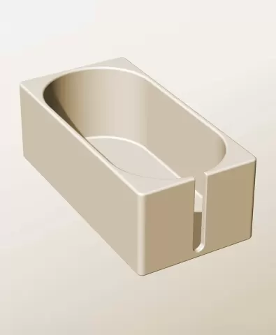 CX96-75-SS Stackable slotted component box for creative makers