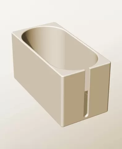 CX96-110-SS Stackable slotted component box for creative makers